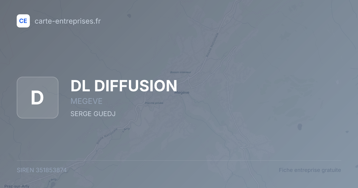 DL DIFFUSION — 351853874 — fiche entreprise