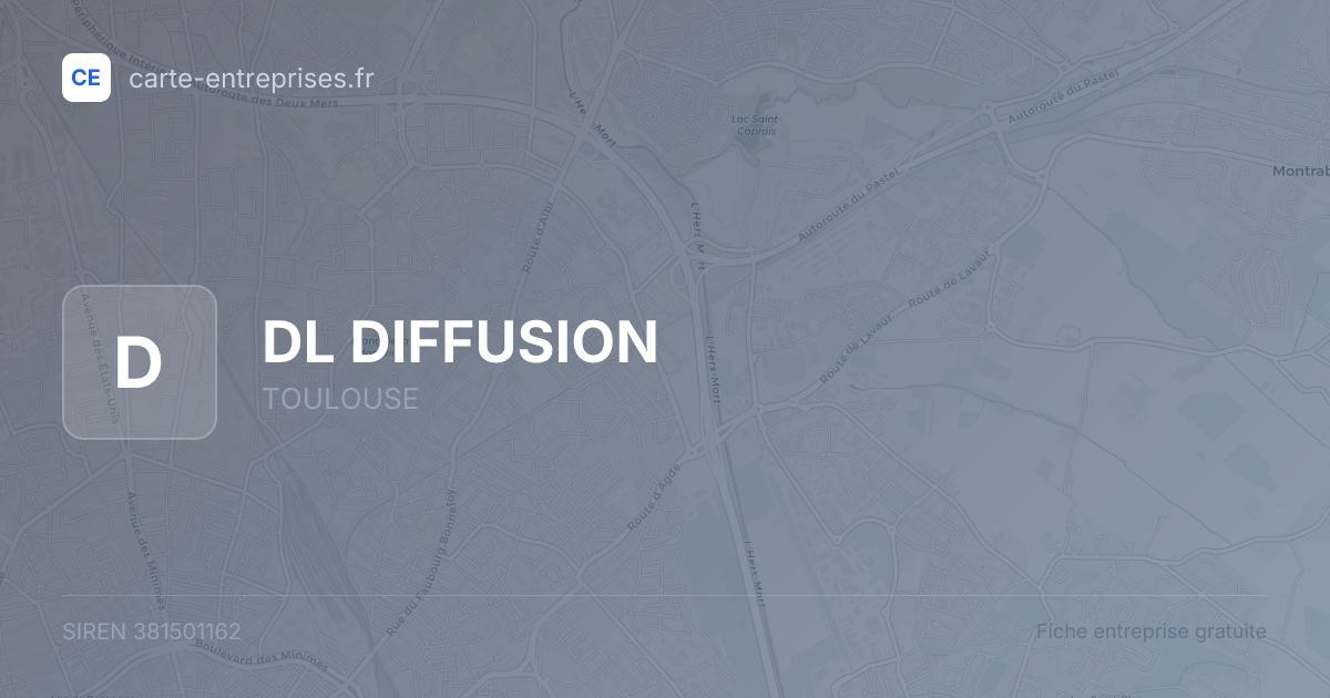 DL DIFFUSION — 381501162 — fiche entreprise