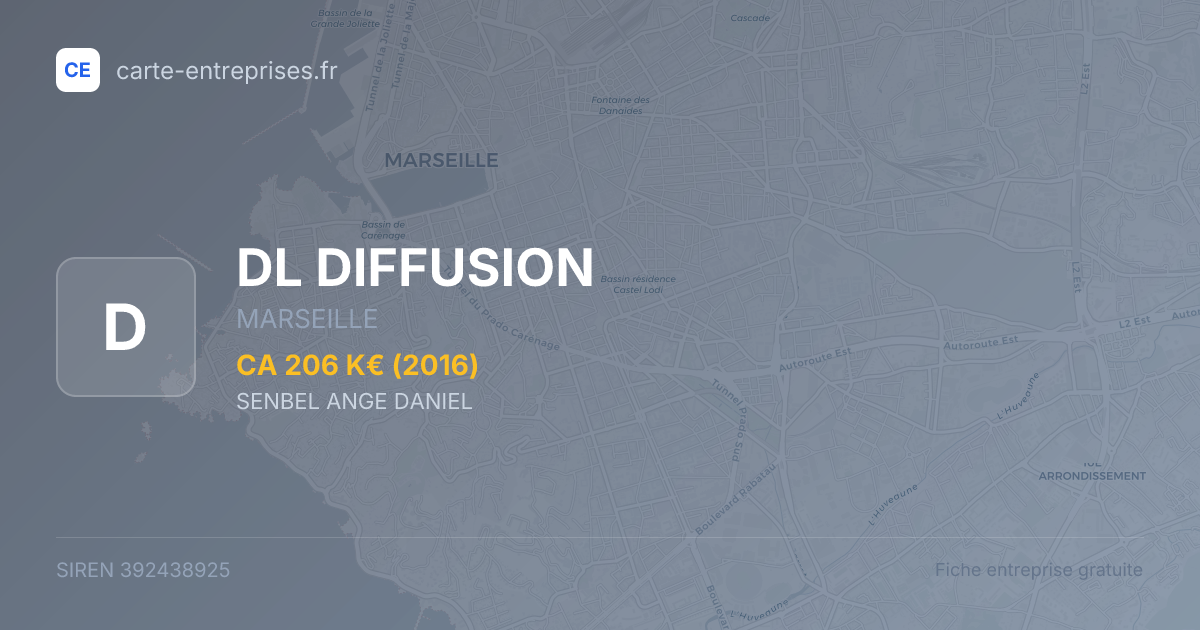 DL DIFFUSION — 392438925 — fiche entreprise
