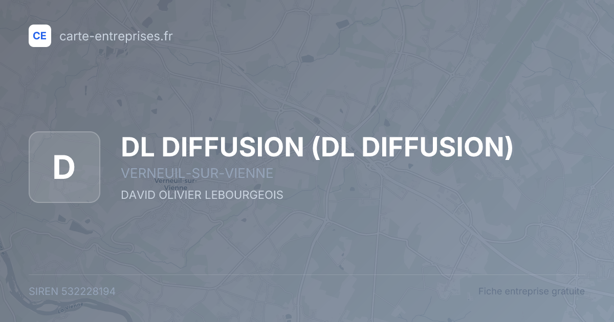 DL DIFFUSION — 532228194 — fiche entreprise