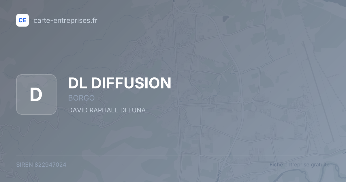 DL DIFFUSION — 822947024 — fiche entreprise