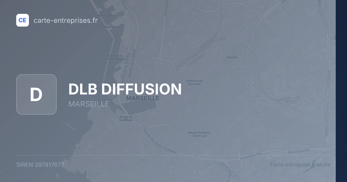 DLB DIFFUSION — 397817677 — fiche entreprise