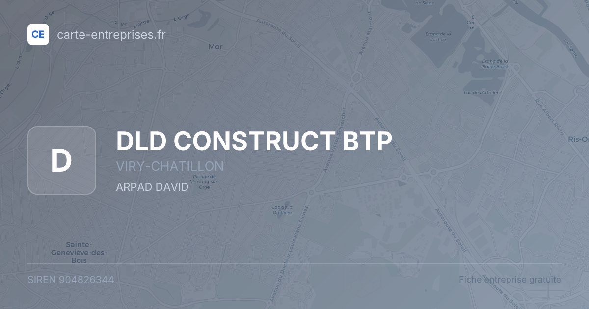 DLD CONSTRUCT BTP — 904826344 — fiche entreprise