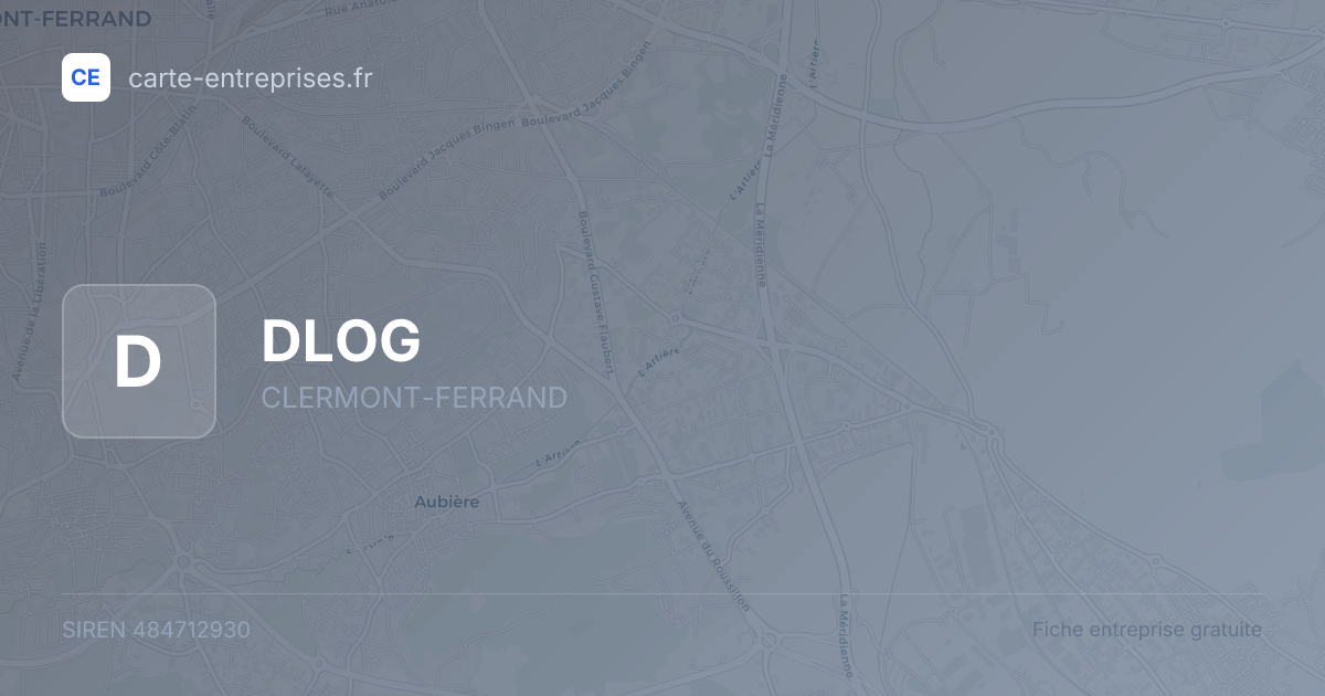DLOG — 484712930 — fiche entreprise