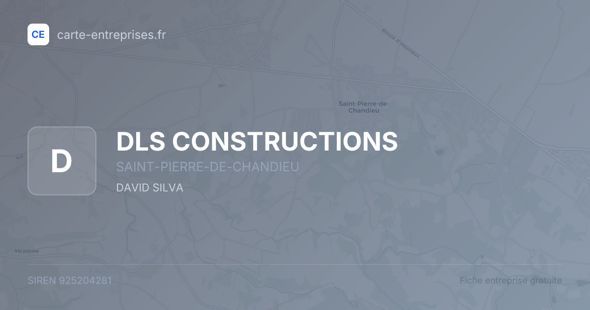 DLS CONSTRUCTIONS — 925204281 — fiche entreprise
