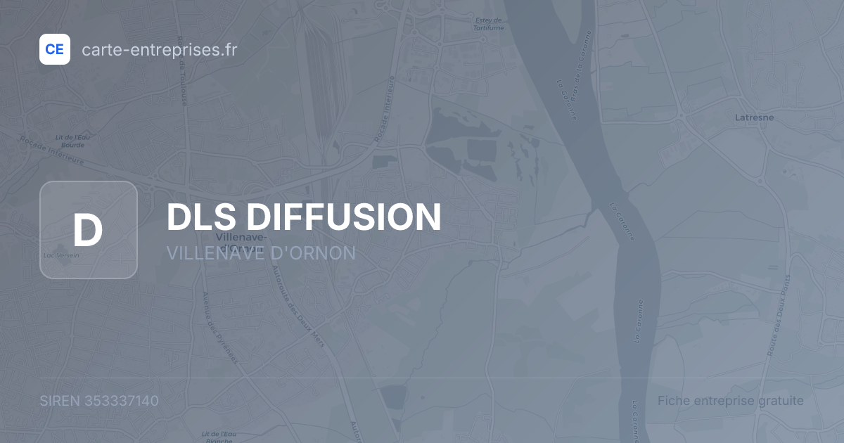 DLS DIFFUSION — 353337140 — fiche entreprise