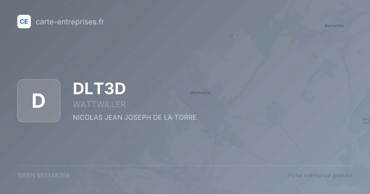 DLT3D — 951348366 — fiche entreprise