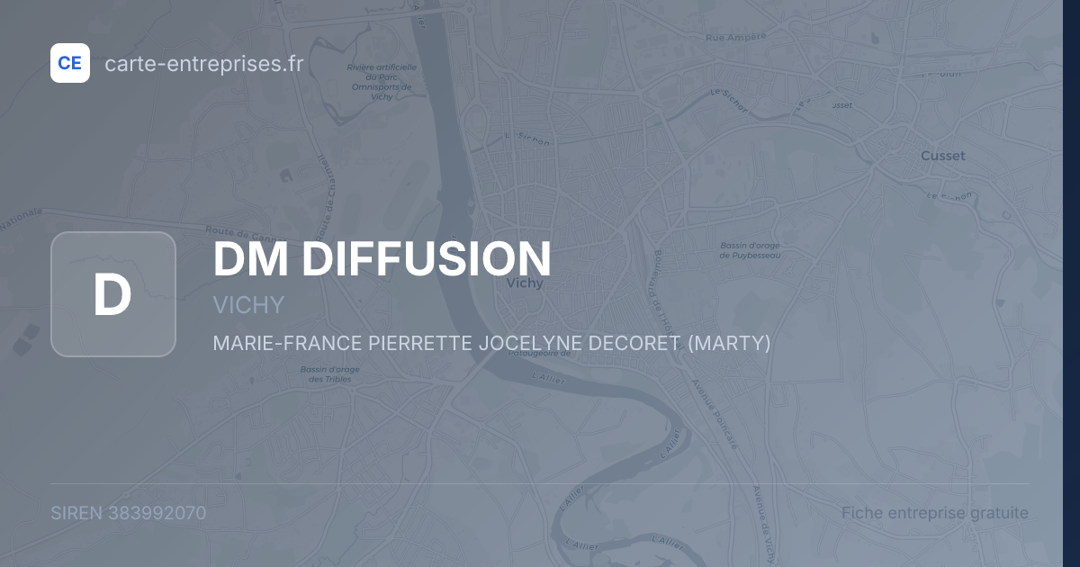 DM DIFFUSION — 383992070 — fiche entreprise