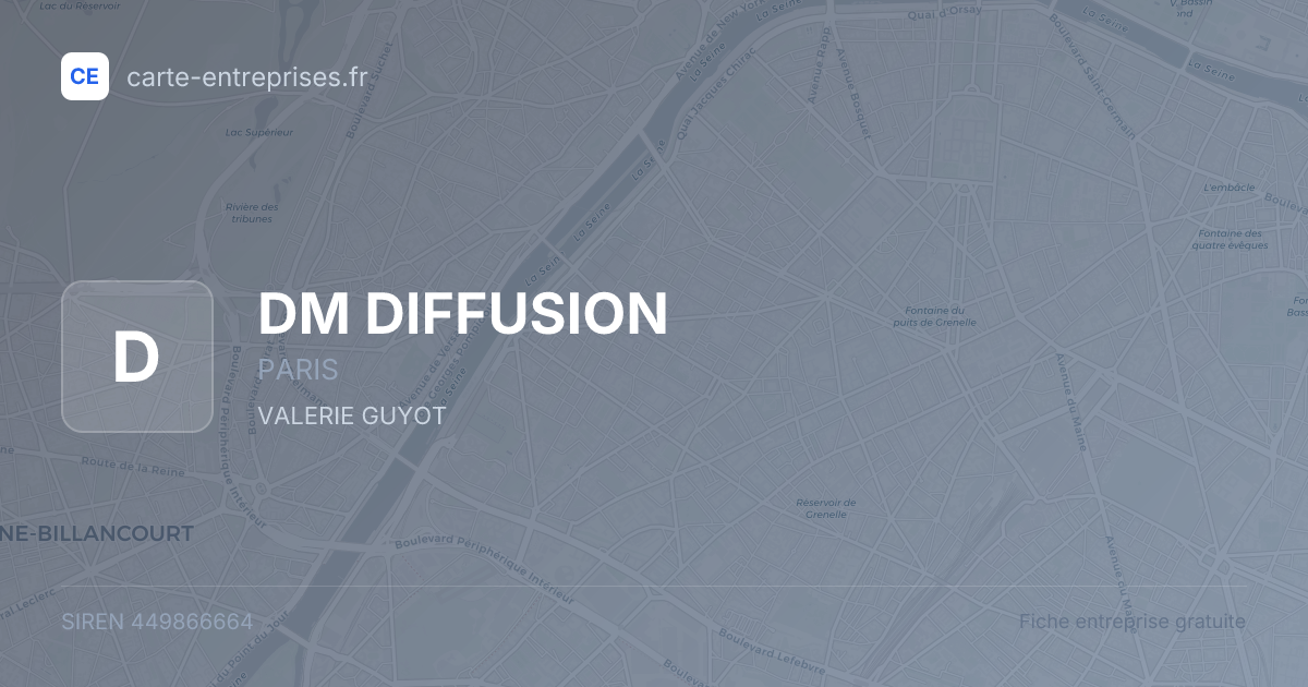 DM DIFFUSION — 449866664 — fiche entreprise