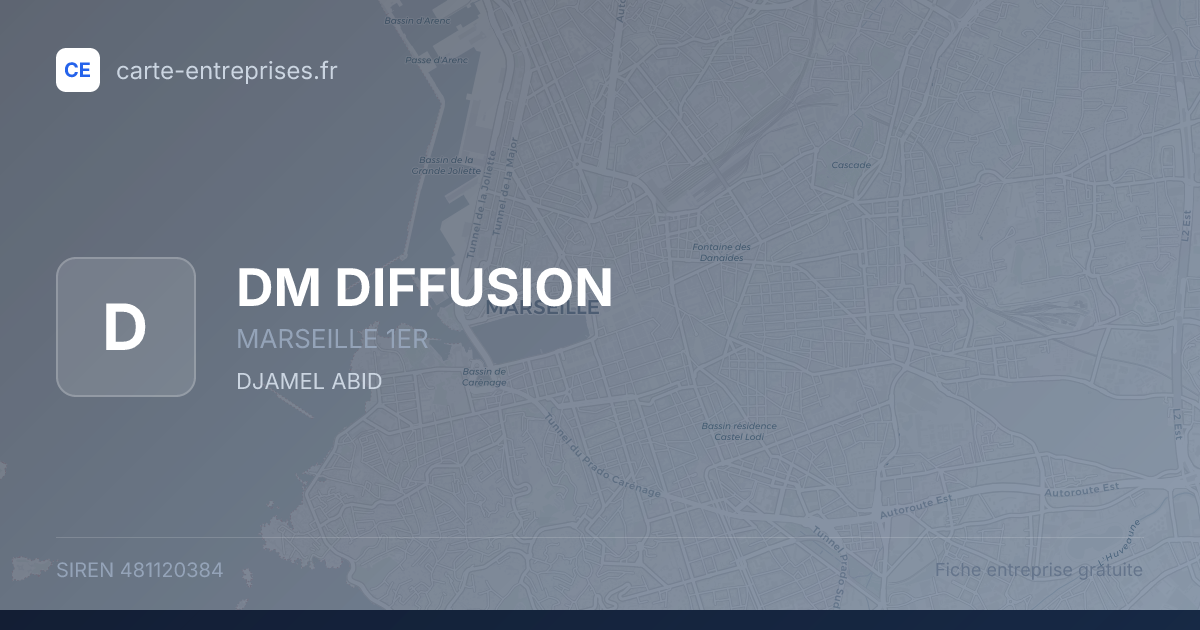 DM DIFFUSION — 481120384 — fiche entreprise