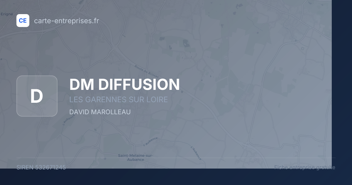 DM DIFFUSION — 532671245 — fiche entreprise