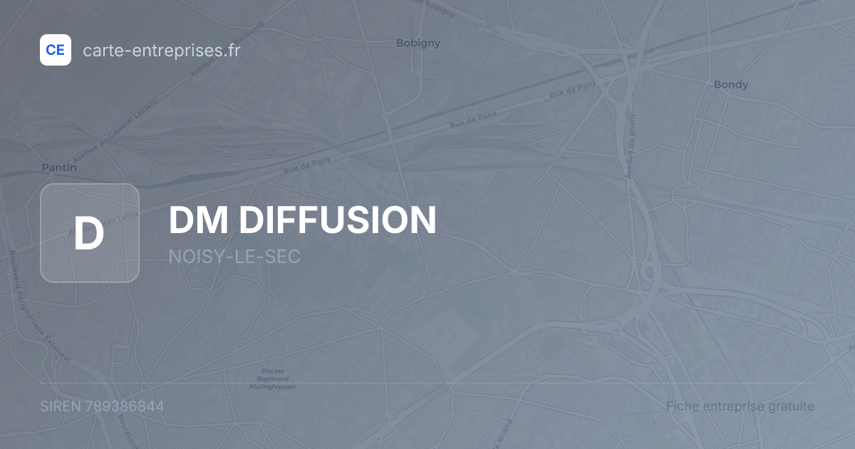 DM DIFFUSION — 789386844 — fiche entreprise