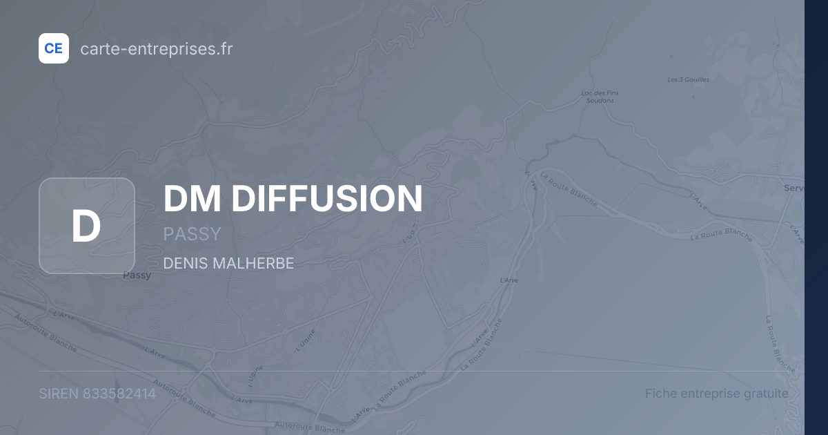 DM DIFFUSION — 833582414 — fiche entreprise