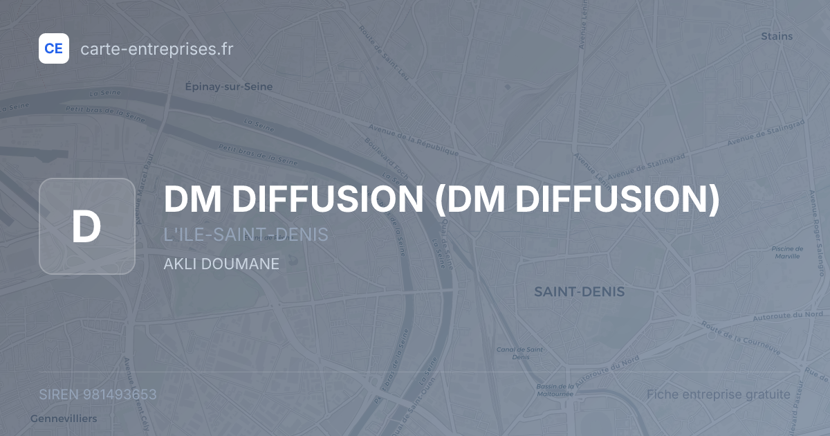 DM DIFFUSION — 981493653 — fiche entreprise
