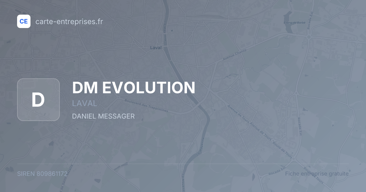 DM EVOLUTION — 809861172 — fiche entreprise