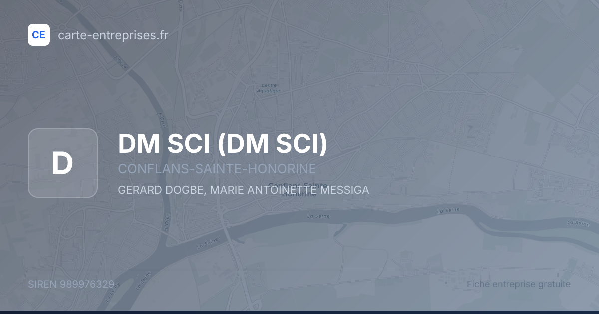 DM SCI — 989976329 — fiche entreprise