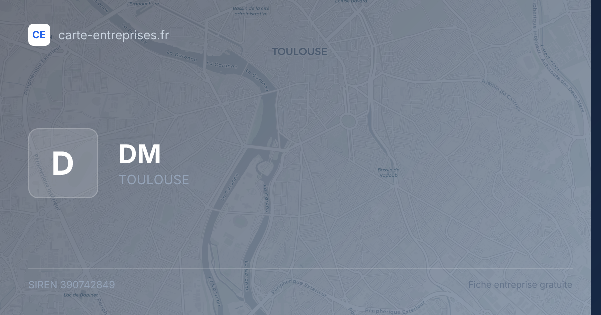 DM — 390742849 — fiche entreprise