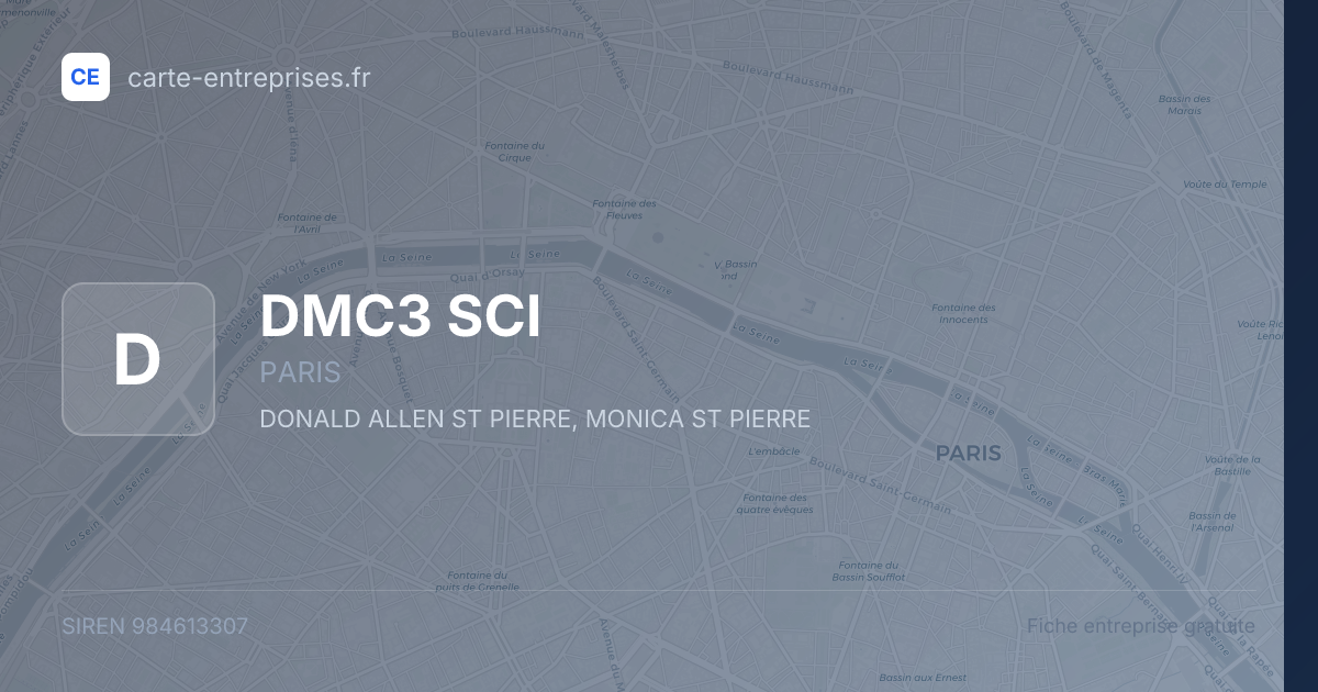 DMC3 SCI — 984613307 — fiche entreprise