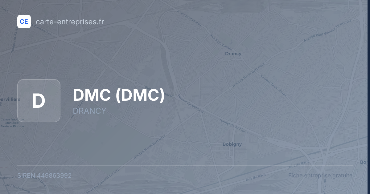 DMC — 449863992 — fiche entreprise