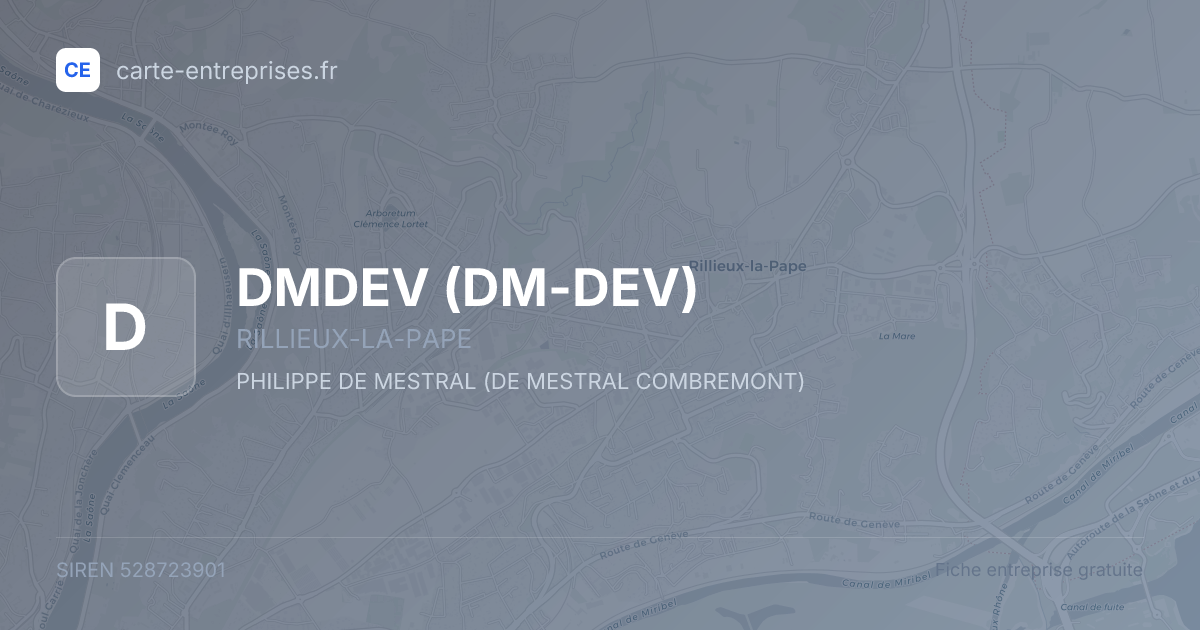 DMDEV (DM-DEV) — 528723901 — fiche entreprise