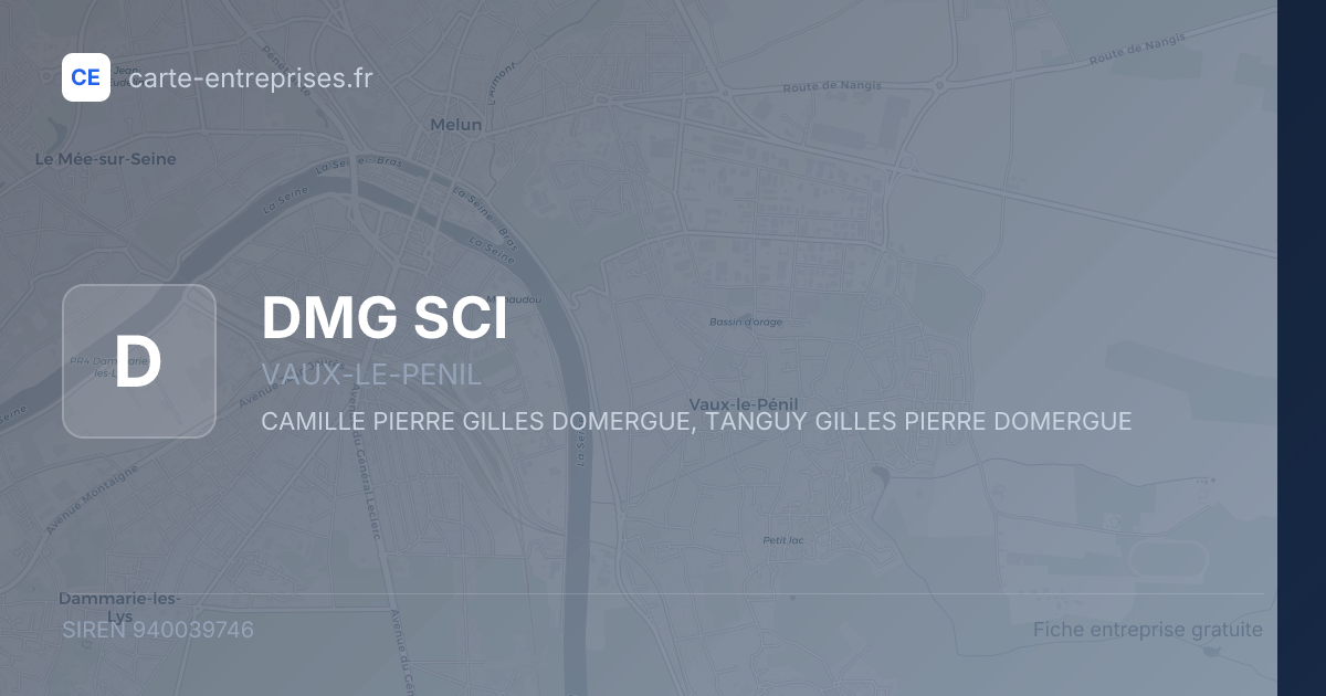 DMG SCI — 940039746 — fiche entreprise