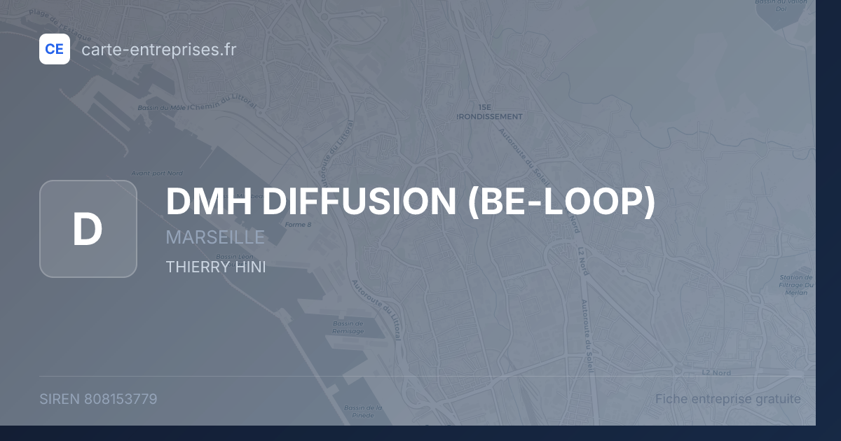 DMH DIFFUSION (BE-LOOP) — 808153779 — fiche entreprise