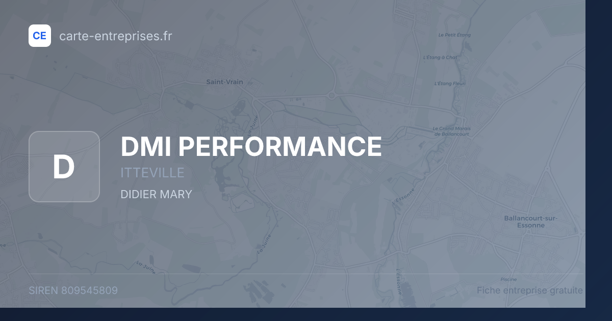 DMI PERFORMANCE — 809545809 — fiche entreprise