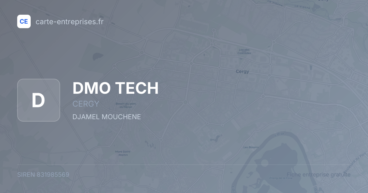 DMO TECH — 831985569 — fiche entreprise