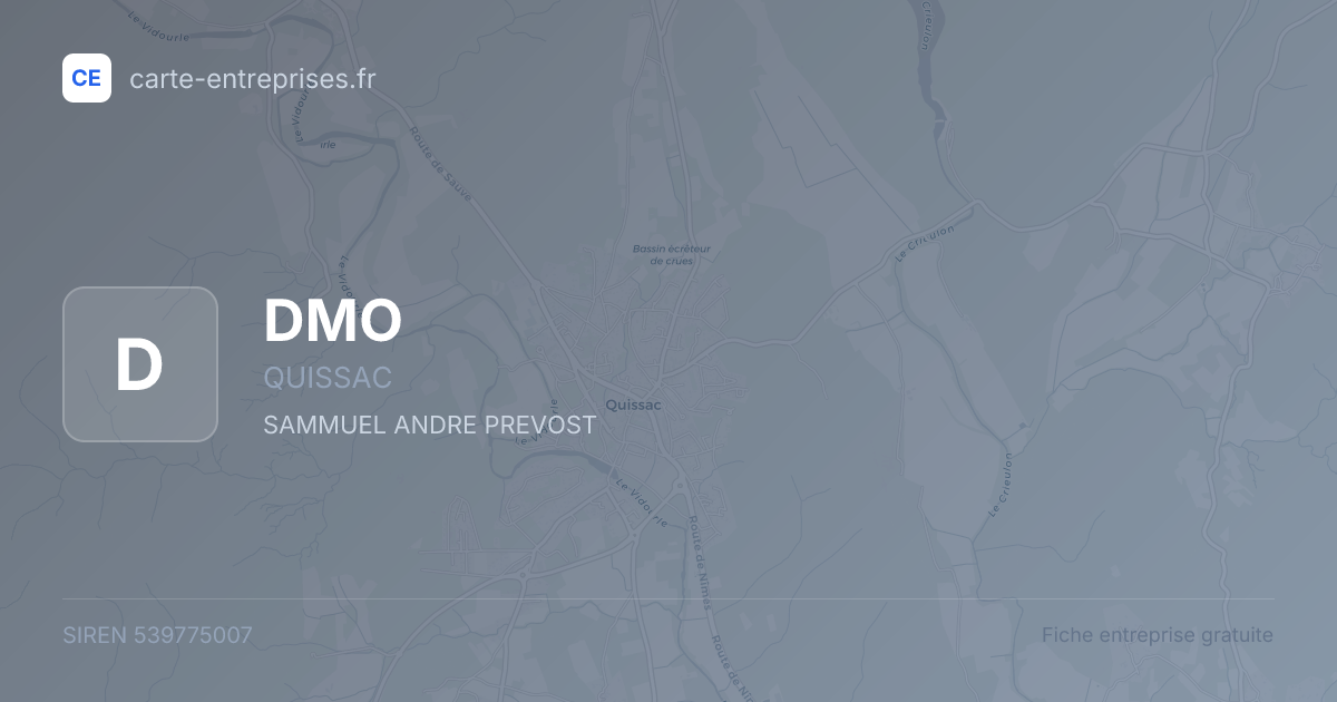 DMO — 539775007 — fiche entreprise