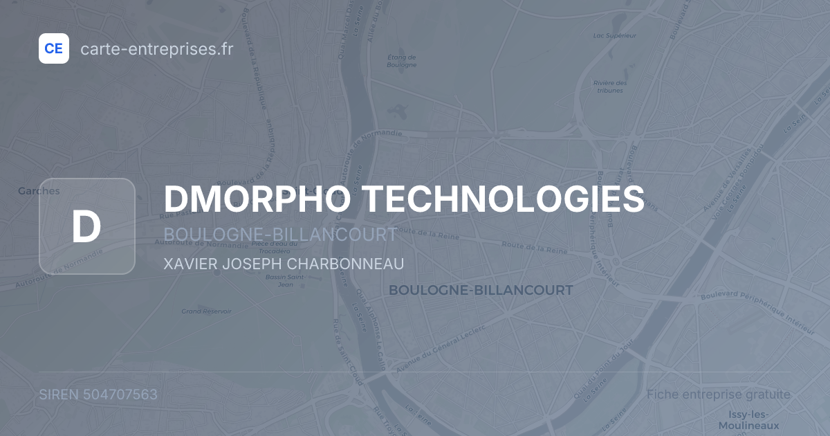 DMORPHO TECHNOLOGIES — 504707563 — fiche entreprise