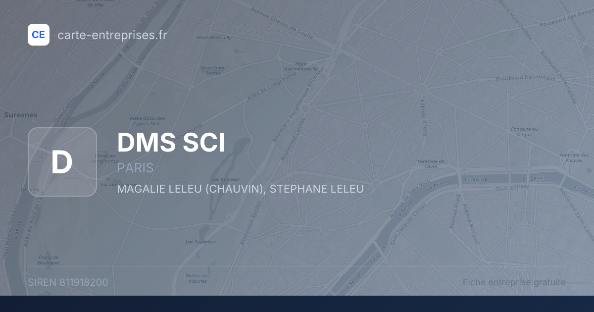 DMS SCI — 811918200 — fiche entreprise
