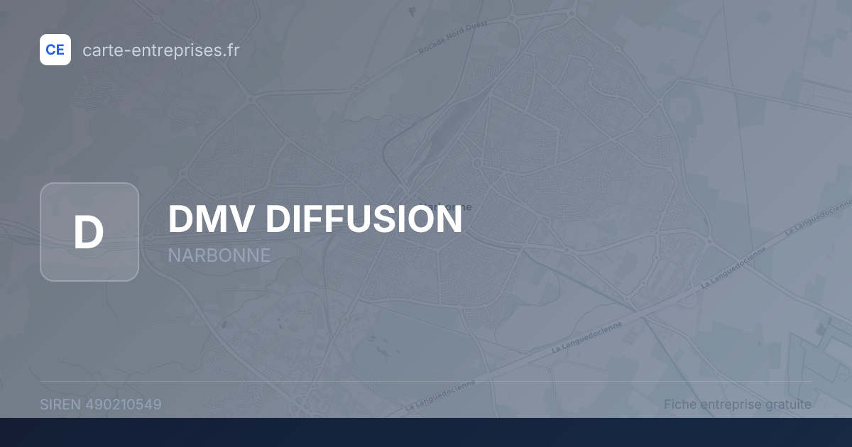 DMV DIFFUSION — 490210549 — fiche entreprise