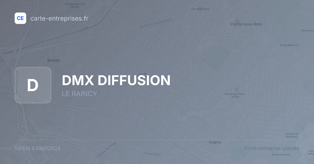 DMX DIFFUSION — 439602624 — fiche entreprise