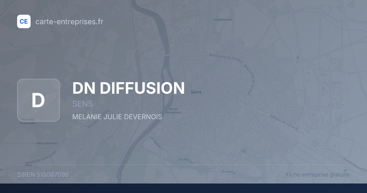 DN DIFFUSION — 515087096 — fiche entreprise