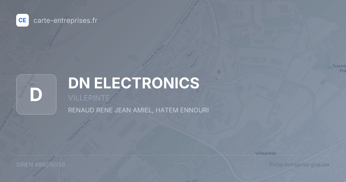 DN ELECTRONICS — 498516558 — fiche entreprise