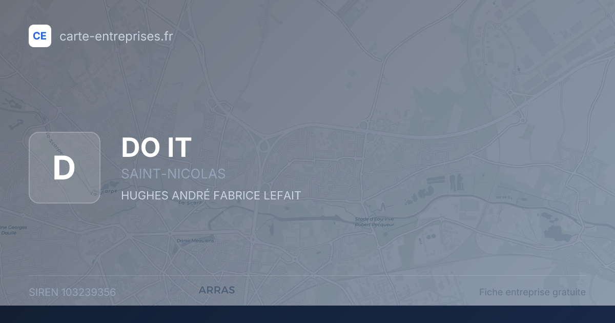 DO IT — 103239356 — fiche entreprise