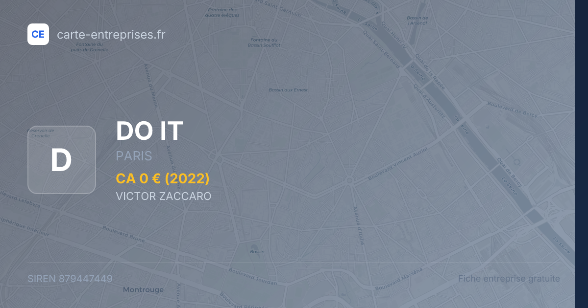 DO IT — 879447449 — fiche entreprise