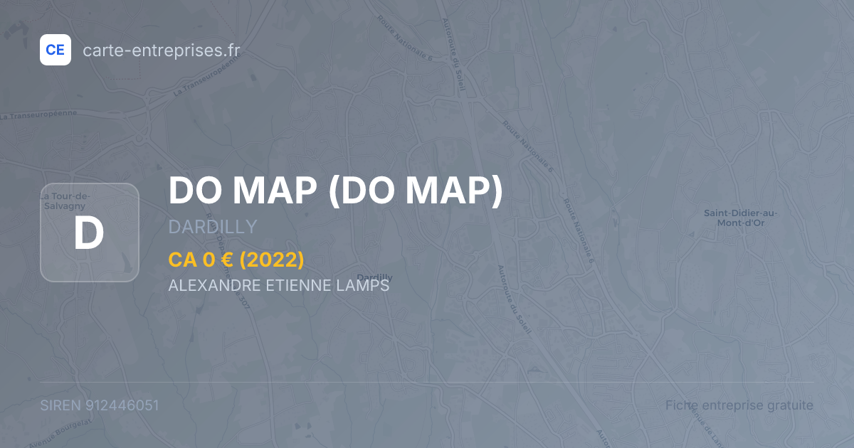 DO MAP — 912446051 — fiche entreprise