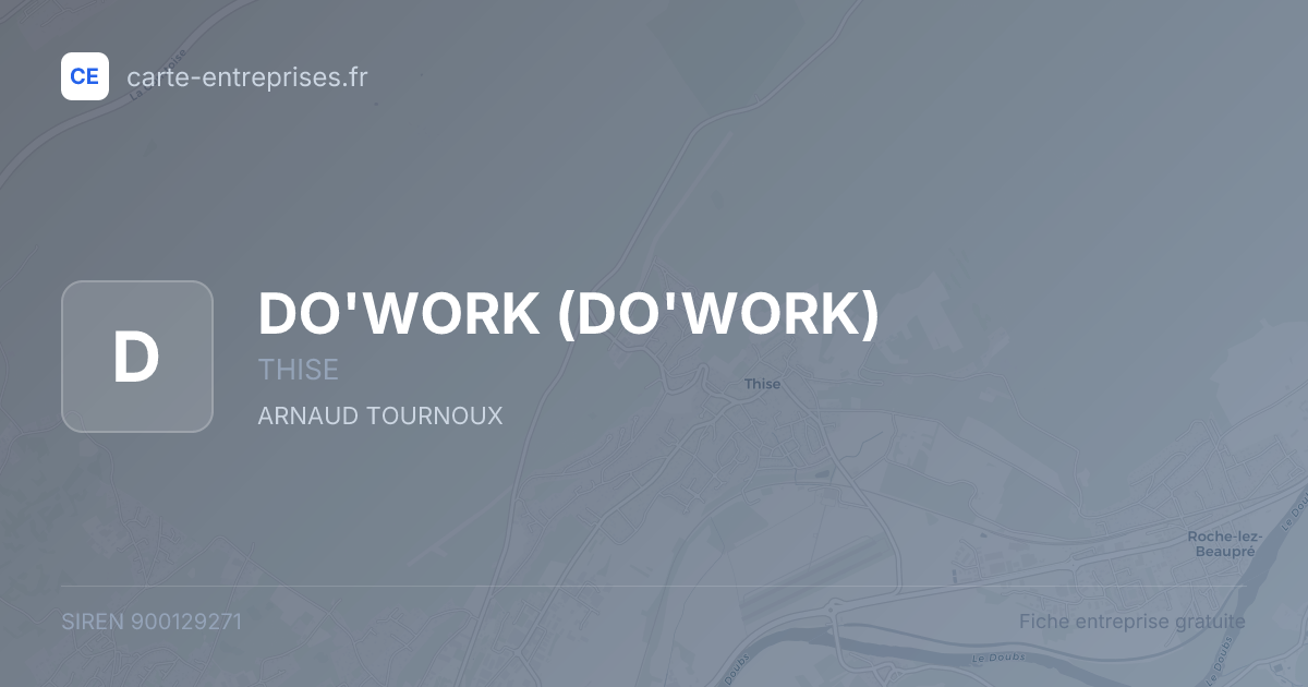 DO'WORK — 900129271 — fiche entreprise