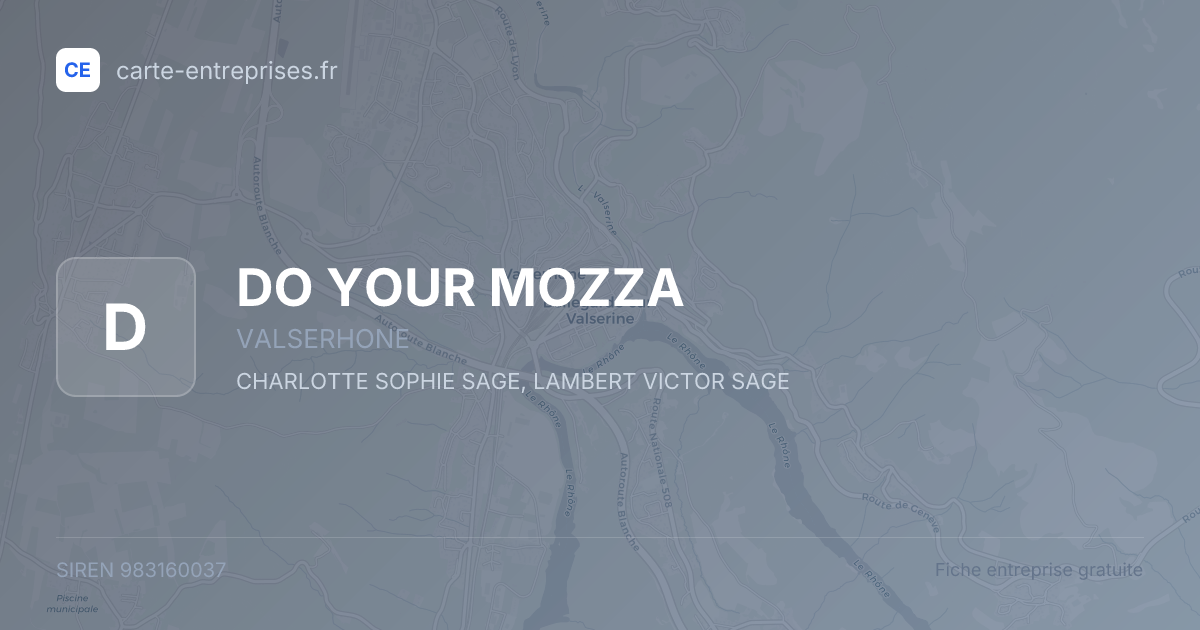 DO YOUR MOZZA — 983160037 — fiche entreprise