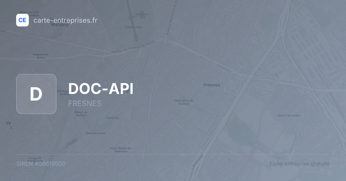 DOC-API — 408619500 — fiche entreprise