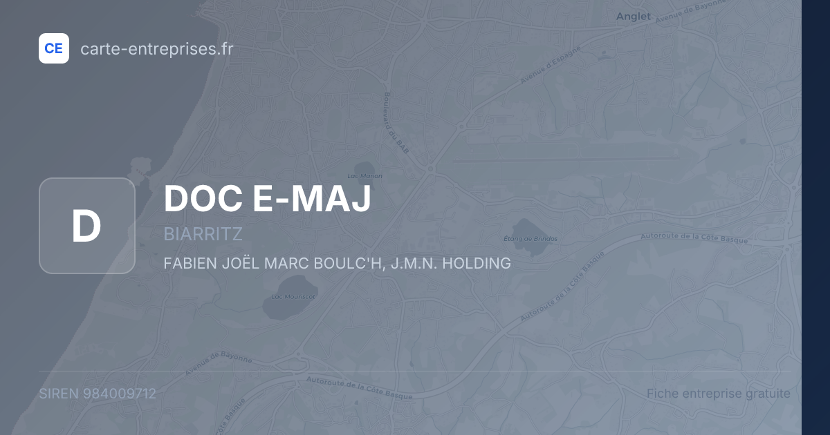 DOC E-MAJ — 984009712 — fiche entreprise