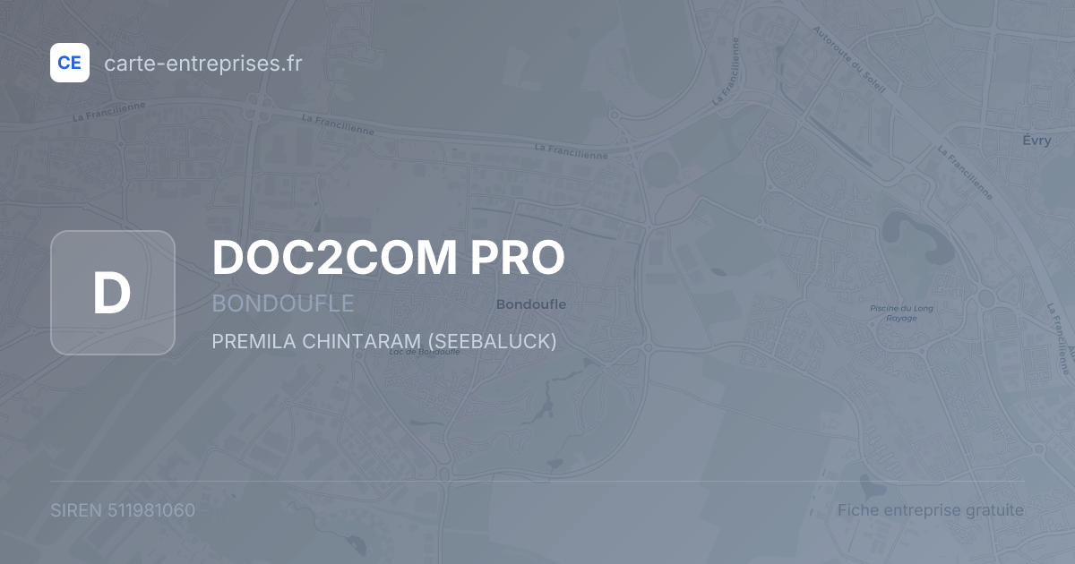 DOC2COM PRO — 511981060 — fiche entreprise