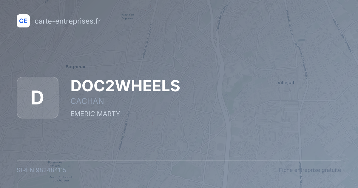 DOC2WHEELS — 982484115 — fiche entreprise