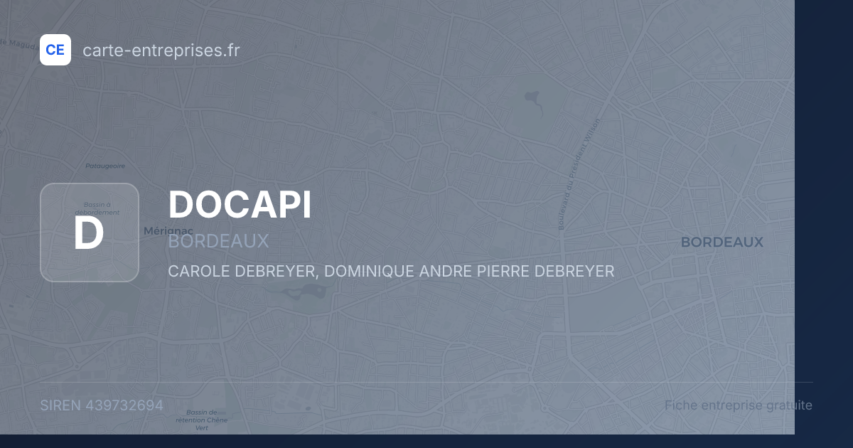 DOCAPI — 439732694 — fiche entreprise