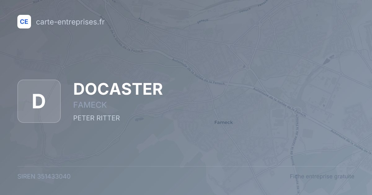 DOCASTER — 351433040 — fiche entreprise