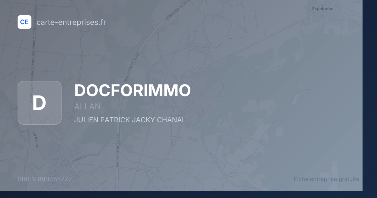 DOCFORIMMO — 883455727 — fiche entreprise