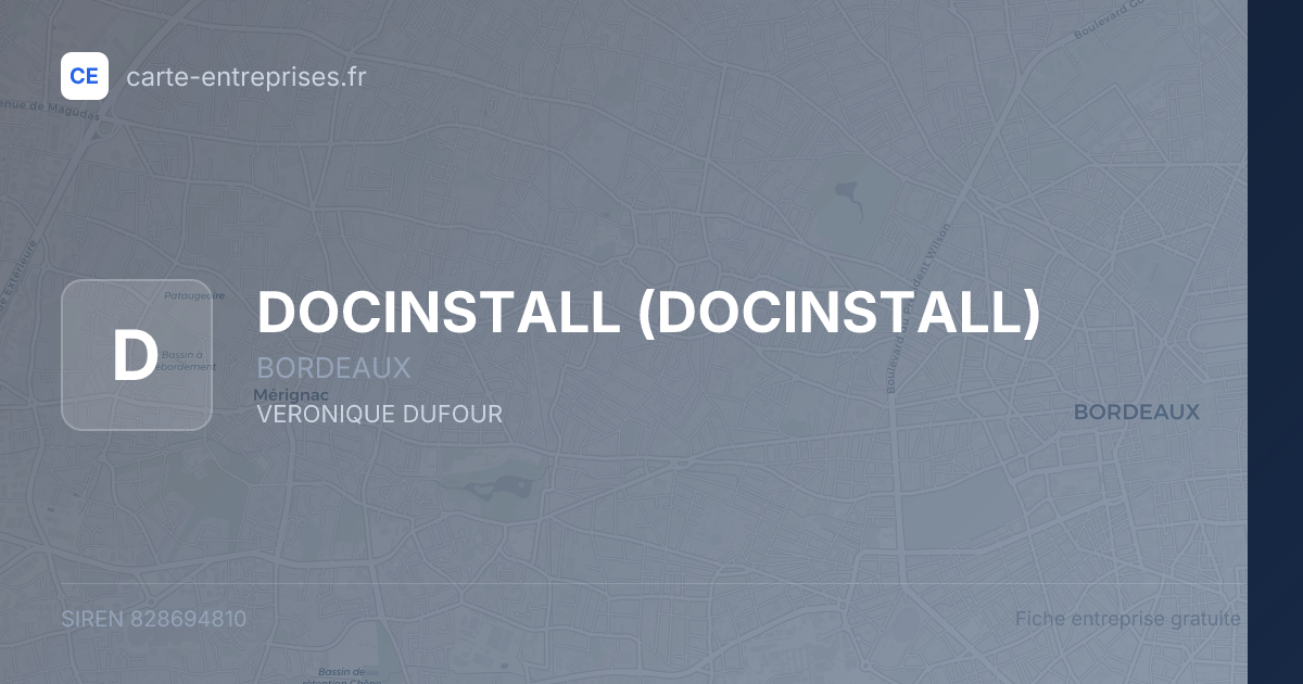 DOCINSTALL — 828694810 — fiche entreprise