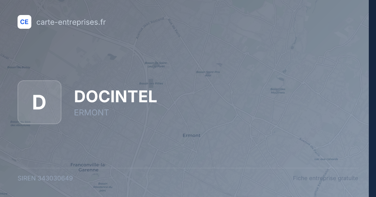 DOCINTEL — 343030649 — fiche entreprise