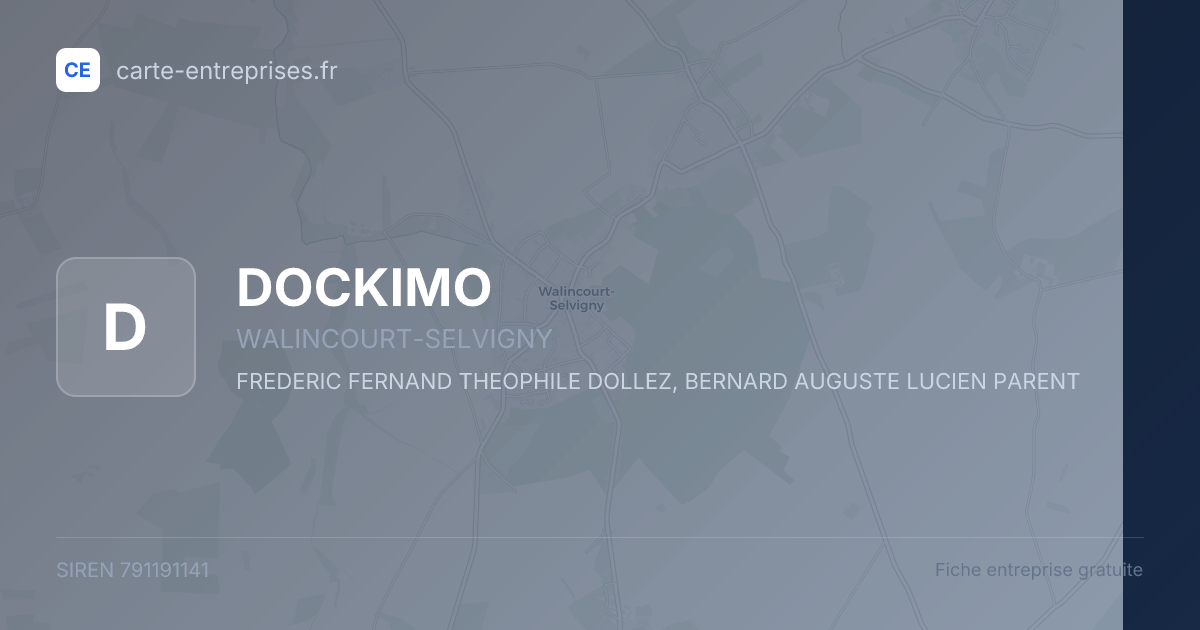 DOCKIMO — 791191141 — fiche entreprise
